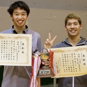 西日本学生バドミントン選手権大会　小川桂汰　柴田一樹　ダブルス優勝！！